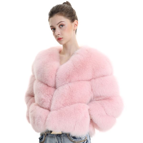 women's fur & faux real coat women winter genuine jacket autumn mink outerwear clothes natural female, Black
women's fur & faux real coat women winter genuine jacket autumn mink outerwear clothes natural female, Black