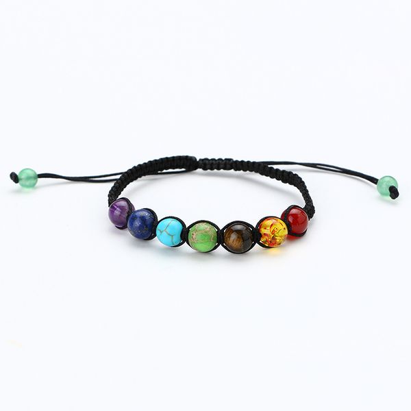 adjustable natural stone beads bracelets lucky charm for women men rainbow 7 stone natural jewelry agatebracelet hand chain gift, Black
adjustable natural stone beads bracelets lucky charm for women men rainbow 7 stone natural jewelry agatebracelet hand chain gift, Black