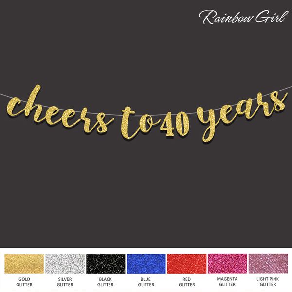 2017 new cheers to 40 years banner,happy 40th birthday party decorations-gold glitter cursive bunting home decor events supplies
2017 new cheers to 40 years banner,happy 40th birthday party decorations-gold glitter cursive bunting home decor events supplies