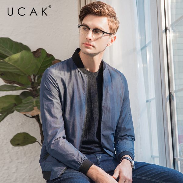 ucak brand bomber jacket men business casual zipper coat men clothes 2019 new arrival autumn winter mnes jackets and coats u8011, Black;brown
ucak brand bomber jacket men business casual zipper coat men clothes 2019 new arrival autumn winter mnes jackets and coats u8011, Black;brown