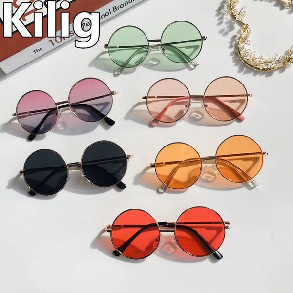 kilig 2020 round sunglasses kids metal frame glasses anti-uv sun glasses for boys girls eyewear children oculos uv400 gift, White;black
kilig 2020 round sunglasses kids metal frame glasses anti-uv sun glasses for boys girls eyewear children oculos uv400 gift, White;black