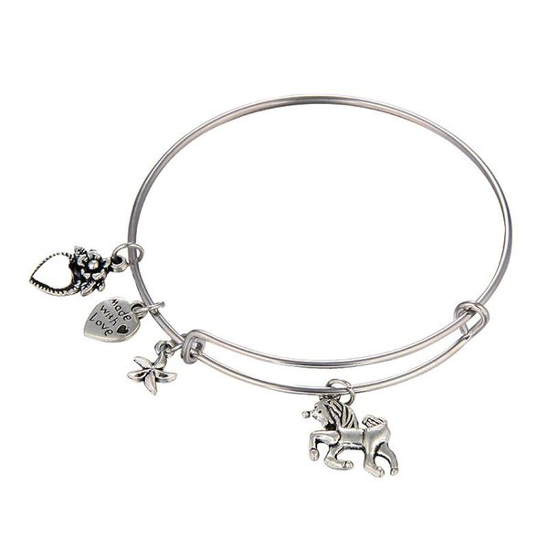 new silver colors infinity love unicorn bracelets horse charm men heart bangle for women jewelry christmas gift, Black
new silver colors infinity love unicorn bracelets horse charm men heart bangle for women jewelry christmas gift, Black
