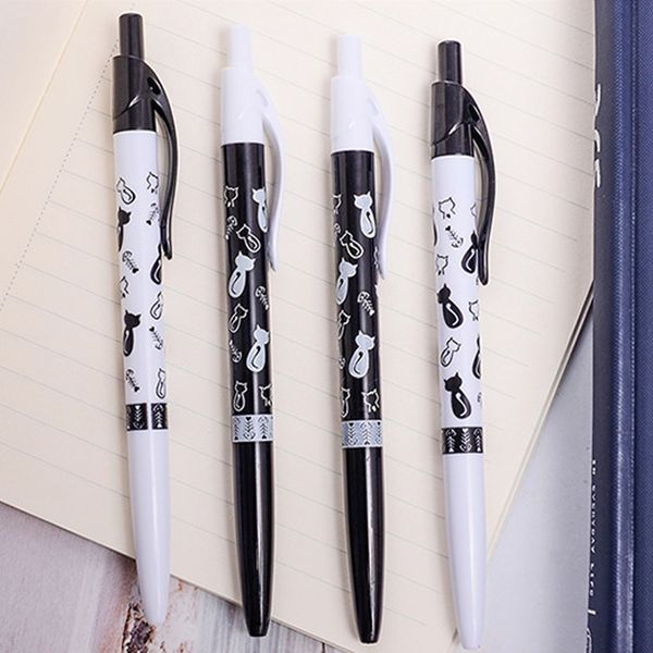 4pcs/lot kawaii black and white cat cartoon press ballpoint pen for school writing office supplies gift for students, Blue;orange
4pcs/lot kawaii black and white cat cartoon press ballpoint pen for school writing office supplies gift for students, Blue;orange