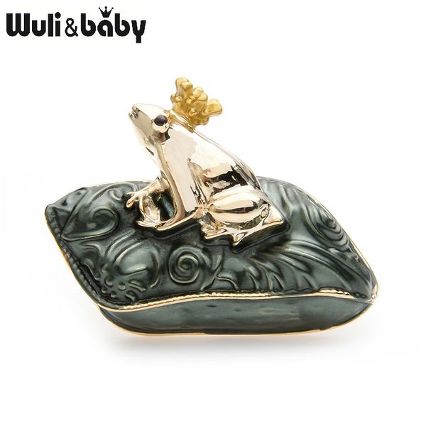 wuli&baby lucky green capet prince frog brooches women alloy enamel animal banquet party brooch pins new year's gifts, Gray
wuli&baby lucky green capet prince frog brooches women alloy enamel animal banquet party brooch pins new year's gifts, Gray