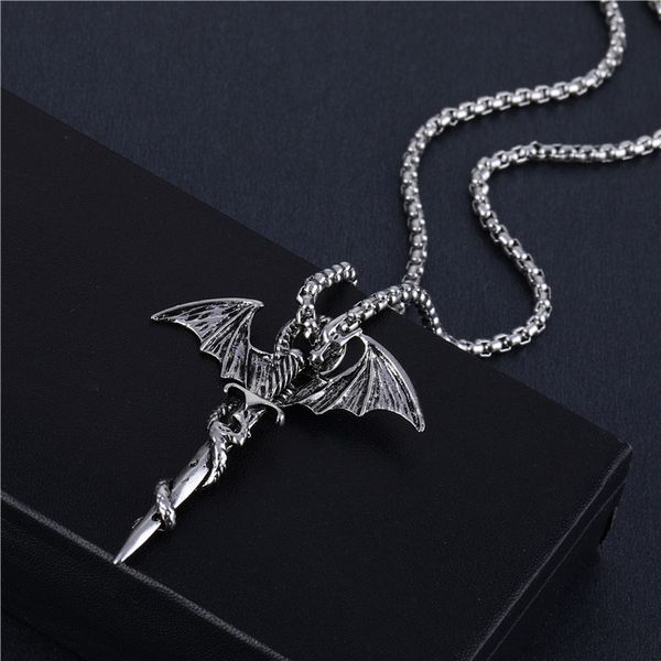 z418 new popular stainless steel personality fashion cool retro hollow hip hop necklace men fashion boy, Silver
z418 new popular stainless steel personality fashion cool retro hollow hip hop necklace men fashion boy, Silver