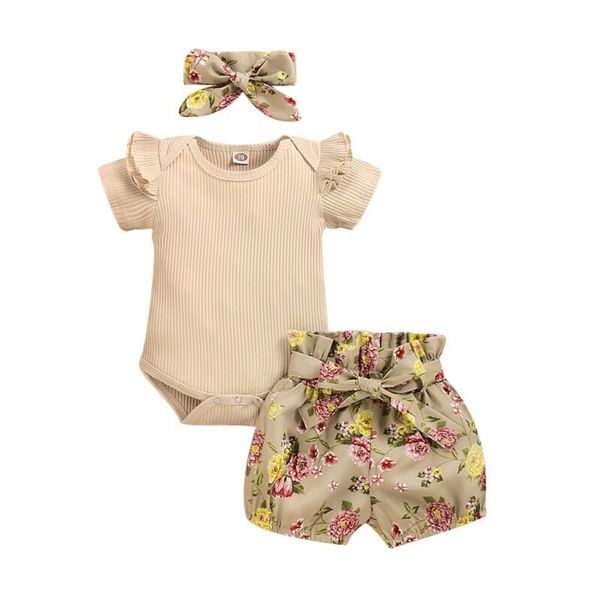 fashion summer newborn baby girls solid short sleeve romper +flower shorts pants +headband 3pcs outfits sunsuit set, White
fashion summer newborn baby girls solid short sleeve romper +flower shorts pants +headband 3pcs outfits sunsuit set, White