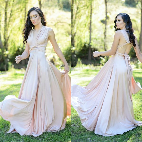 2019 country style bohemia bridesmaid dresses backless a line v neck ruched summer boho prom dress, White;pink
2019 country style bohemia bridesmaid dresses backless a line v neck ruched summer boho prom dress, White;pink