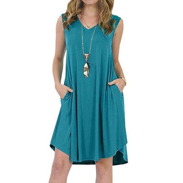 Sleeveless Pocket Fashion 8 -Color Casual Dress Female Summer Sexy V -Neck Streetwear Women Dress Large Size Dress
Sleeveless Pocket Fashion 8 -Color Casual Dress Female Summer Sexy V -Neck Streetwear Women Dress Large Size Dress