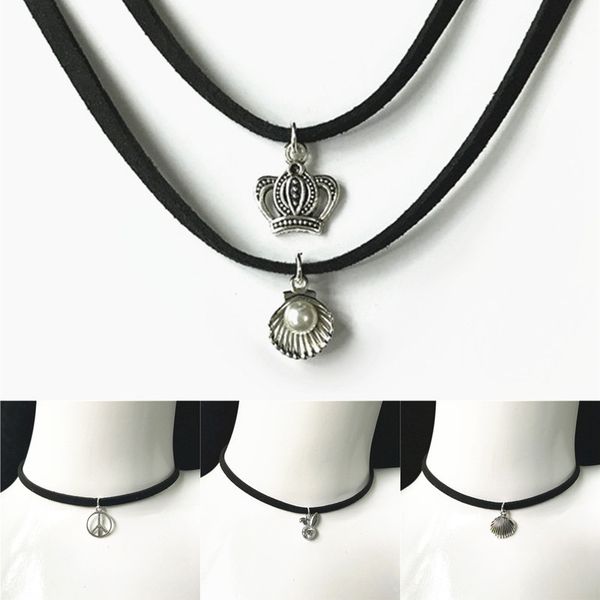 new fashion jewelry simple black velvet ribbon crystal necklace alloy pendant chokers necklace for women 2020 jewelry gift, Golden;silver
new fashion jewelry simple black velvet ribbon crystal necklace alloy pendant chokers necklace for women 2020 jewelry gift, Golden;silver