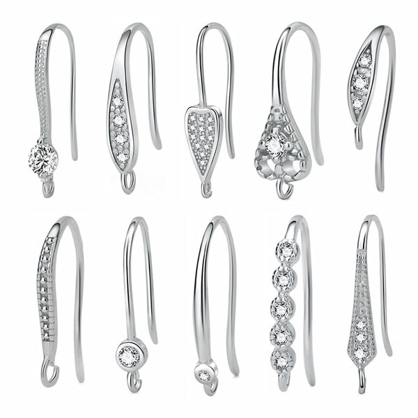 high grade sterling silver s925 ear hooks with diamond earring head ornament hand diy earrings accessories wholesale
high grade sterling silver s925 ear hooks with diamond earring head ornament hand diy earrings accessories wholesale
