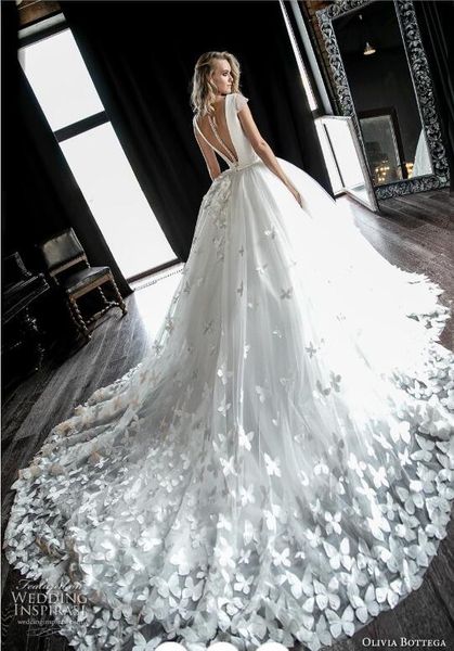 amazing luxury 3d floral ball gown wedding dresses 2019 cap sleeve cathedral butterfly sheer back princess church wedding gown, White
amazing luxury 3d floral ball gown wedding dresses 2019 cap sleeve cathedral butterfly sheer back princess church wedding gown, White