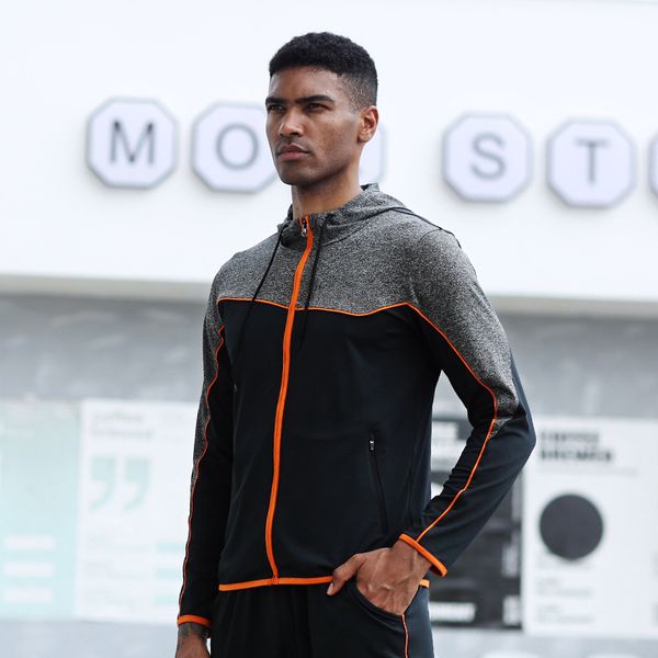 men's loose-fit runing jacket sports long-sleeved elasticated quick-drying breathable running jacket, Black;red
men's loose-fit runing jacket sports long-sleeved elasticated quick-drying breathable running jacket, Black;red
