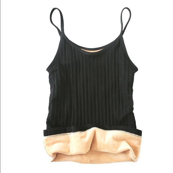 women velvet lace crop thermal slim winter warm pajamas underwear vest thick o neck female pink tank croptop, Black;white
women velvet lace crop thermal slim winter warm pajamas underwear vest thick o neck female pink tank croptop, Black;white