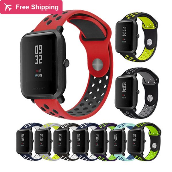 20mm 22mm double color silicon replacement watchband for xiaomi huami amazfit bip youth watch for amazfit watch 1/2/2s
20mm 22mm double color silicon replacement watchband for xiaomi huami amazfit bip youth watch for amazfit watch 1/2/2s
