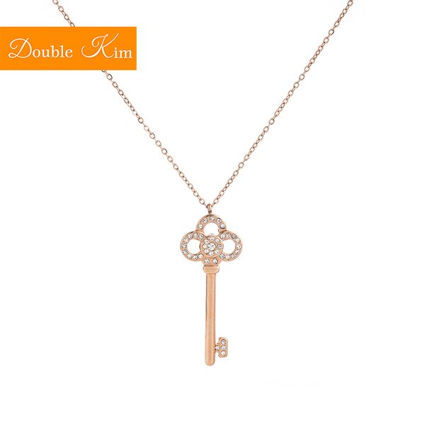 key zircon pendant necklace titanium stainless steel inlaid zircon rose gold chain necklace fashion trendy women jewelry gift, Silver
key zircon pendant necklace titanium stainless steel inlaid zircon rose gold chain necklace fashion trendy women jewelry gift, Silver