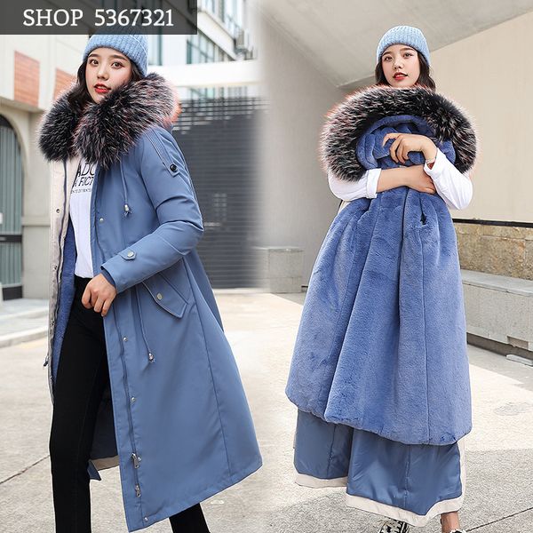 cotton-padded clothes woman 2019 winter removable lamb mao neidan long fund thickening down cotton woman loose coat tide, Black
cotton-padded clothes woman 2019 winter removable lamb mao neidan long fund thickening down cotton woman loose coat tide, Black