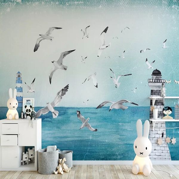new custom large mural 3d wallpaper cartoon lighthouse seagull animal child bedroom mural tv back wall decor deep 5d embossed
new custom large mural 3d wallpaper cartoon lighthouse seagull animal child bedroom mural tv back wall decor deep 5d embossed