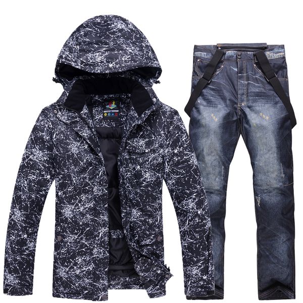 brand arctic queen new men's ski suit windproof waterproof jacket and warm breathable straps denim ski pants outdoor sets
brand arctic queen new men's ski suit windproof waterproof jacket and warm breathable straps denim ski pants outdoor sets