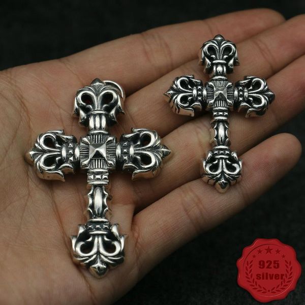 925 sterling silver pendant personality fashion retro punk style hollow cross item street trend accessories rock new sale
925 sterling silver pendant personality fashion retro punk style hollow cross item street trend accessories rock new sale