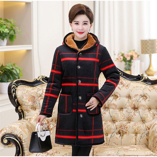middle-aged women plus velvet padded cotton jacket winter medium long coat 2019 new large size single-breasted outerwear jiu127, Black
middle-aged women plus velvet padded cotton jacket winter medium long coat 2019 new large size single-breasted outerwear jiu127, Black