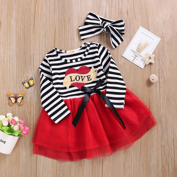 autumn dress girls toddler baby girl valentines long sleeve striped tulle dress headband outfits abito bimba per cerimonia, Red;yellow
autumn dress girls toddler baby girl valentines long sleeve striped tulle dress headband outfits abito bimba per cerimonia, Red;yellow