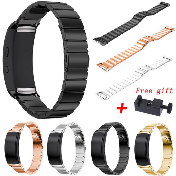 stainless steel band strap for samsung gear fit 2 / 2 pro smart watch metal replacement wrist bracelet strap with removed tool, Black;brown
stainless steel band strap for samsung gear fit 2 / 2 pro smart watch metal replacement wrist bracelet strap with removed tool, Black;brown