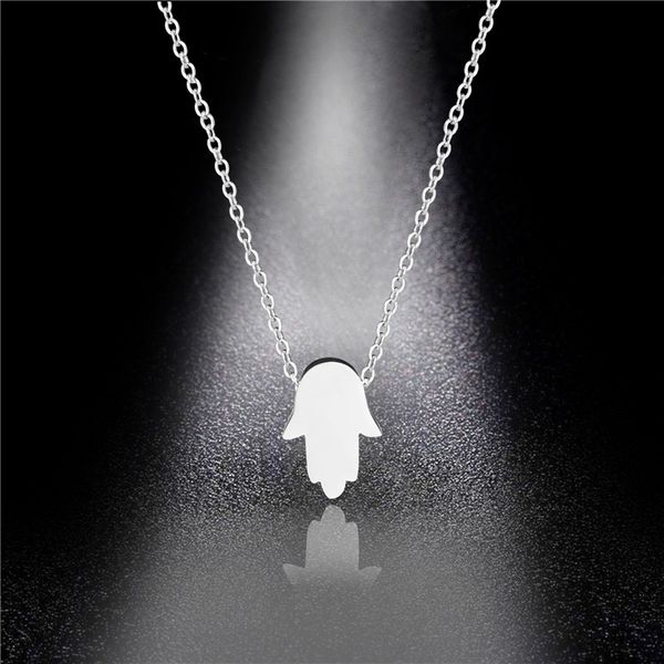trendy stereo palm pendant necklace female jewelry elegant simple small choker statement necklaces women gifts for girlfriend, Silver
trendy stereo palm pendant necklace female jewelry elegant simple small choker statement necklaces women gifts for girlfriend, Silver