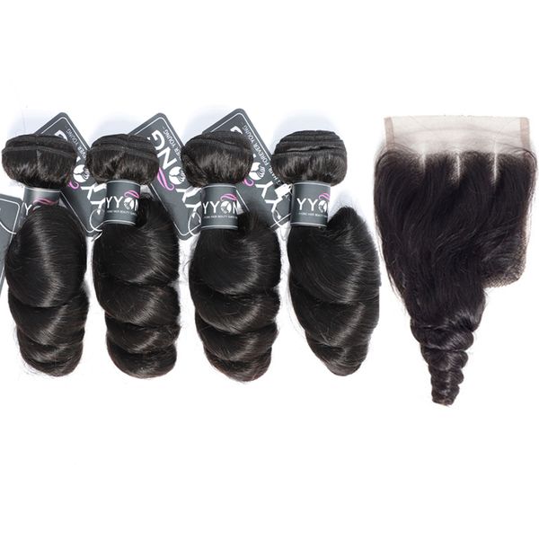 7a бразильских сыпучие wave virgin extensions волос оптовая 3 связка с 4x4 lace closure человек связкой волос с закрытием, Black
7a бразильских сыпучие wave virgin extensions волос оптовая 3 связка с 4x4 lace closure человек связкой волос с закрытием, Black