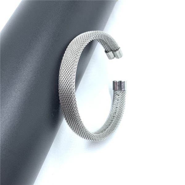 usenset stainless steel mesh pattern bangle adjustable open bangles for women men simple classic cuff bracelets jewelry ys01, Black
usenset stainless steel mesh pattern bangle adjustable open bangles for women men simple classic cuff bracelets jewelry ys01, Black