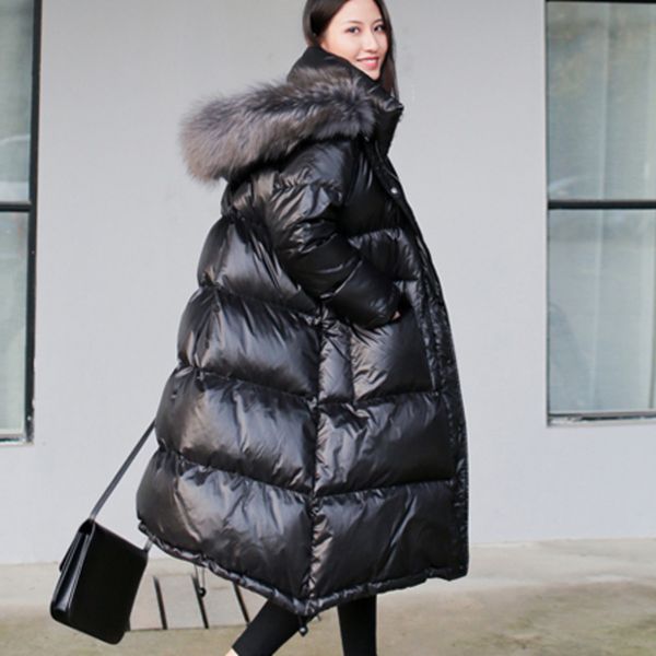 real raccoon fur collar hat waterproof white duck down overcoat women parka long coat 2019 warm jacket winter women yp031, Black
real raccoon fur collar hat waterproof white duck down overcoat women parka long coat 2019 warm jacket winter women yp031, Black
