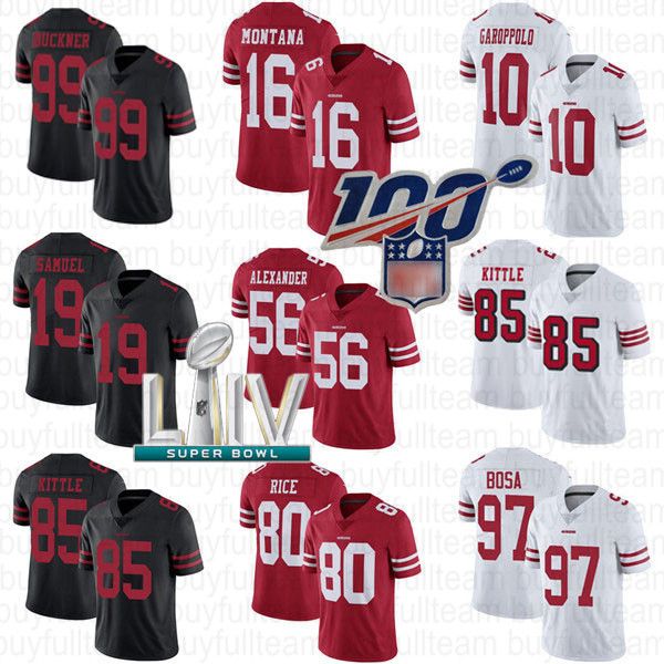 10 jimmy garoppolo 85 george kittle joe montana nick bosa deebo samuel matt breida kwon alexander san francisco emmanuel sanders 49er jersey, Black;red
10 jimmy garoppolo 85 george kittle joe montana nick bosa deebo samuel matt breida kwon alexander san francisco emmanuel sanders 49er jersey, Black;red