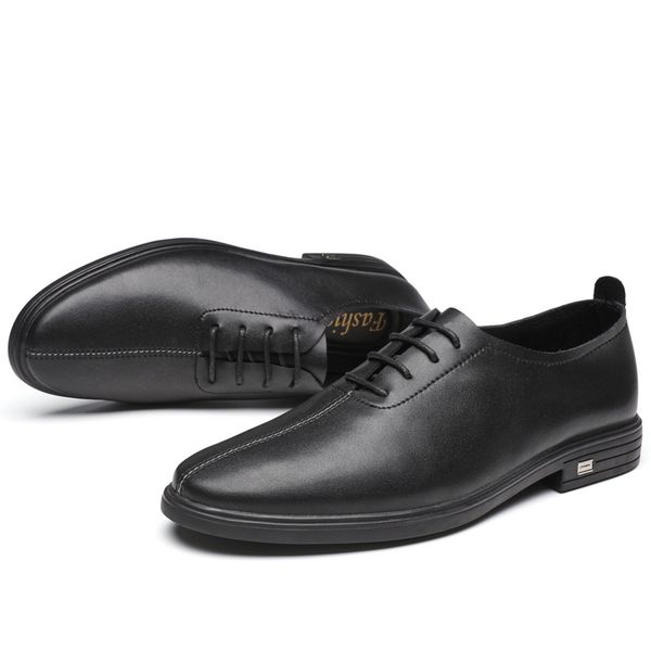 new men black genuine leather oxford lace-up white business flats size 37-45 leather casual shoes waterproof loafers *
new men black genuine leather oxford lace-up white business flats size 37-45 leather casual shoes waterproof loafers *