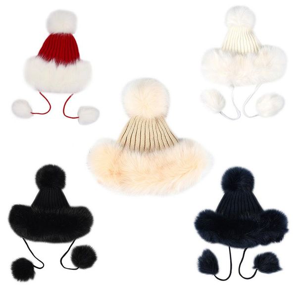 winter hats for women fur ball hat faux fur straw hat ladies thick warm red black white knitted ball, Blue;gray
winter hats for women fur ball hat faux fur straw hat ladies thick warm red black white knitted ball, Blue;gray