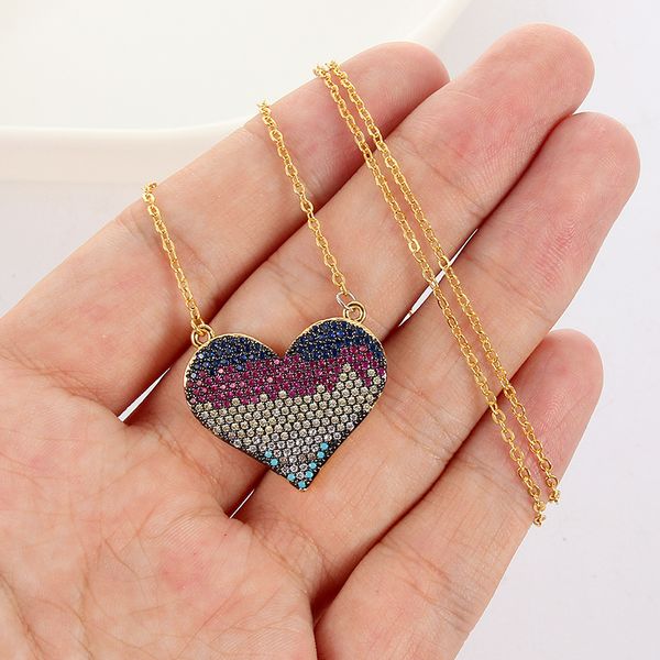 new multicolor trendy charm gold mom heart pendant necklace micro pave zircon initial letter necklaces mother's day family gifts, Silver
new multicolor trendy charm gold mom heart pendant necklace micro pave zircon initial letter necklaces mother's day family gifts, Silver