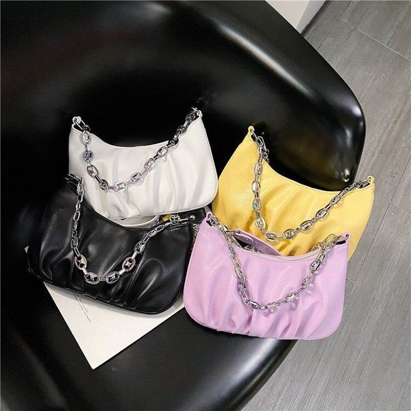 net red armpit bag female french bag thick chain black crescent bag folds ins korean version 2020 popular new wave
net red armpit bag female french bag thick chain black crescent bag folds ins korean version 2020 popular new wave