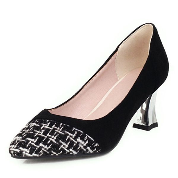 fanyuan heels new arrive high heels dress shoes ladies office shoes pointed toe slip on spring summer single women pumps, Black
fanyuan heels new arrive high heels dress shoes ladies office shoes pointed toe slip on spring summer single women pumps, Black