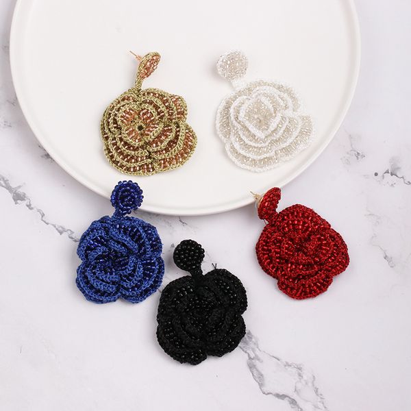 2019 europe and the united states new earrings rice beads flowers retro earrings exquisite high-end elegant, Golden;silver
2019 europe and the united states new earrings rice beads flowers retro earrings exquisite high-end elegant, Golden;silver