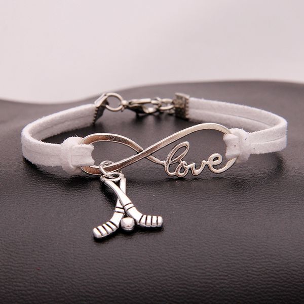 hockey bat charm sports bracelets women infinity love velvet string rope warp bangle for men s simple fashion jewelry in bulk, Golden;silver
hockey bat charm sports bracelets women infinity love velvet string rope warp bangle for men s simple fashion jewelry in bulk, Golden;silver