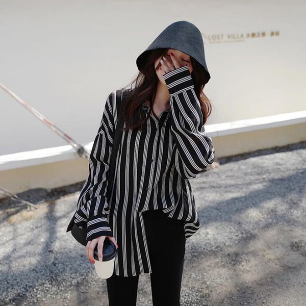 fashion black blouse women turn-down collar striped casual long sleeve chiffon female blouse 2019 blusas chemisier ali17, White
fashion black blouse women turn-down collar striped casual long sleeve chiffon female blouse 2019 blusas chemisier ali17, White