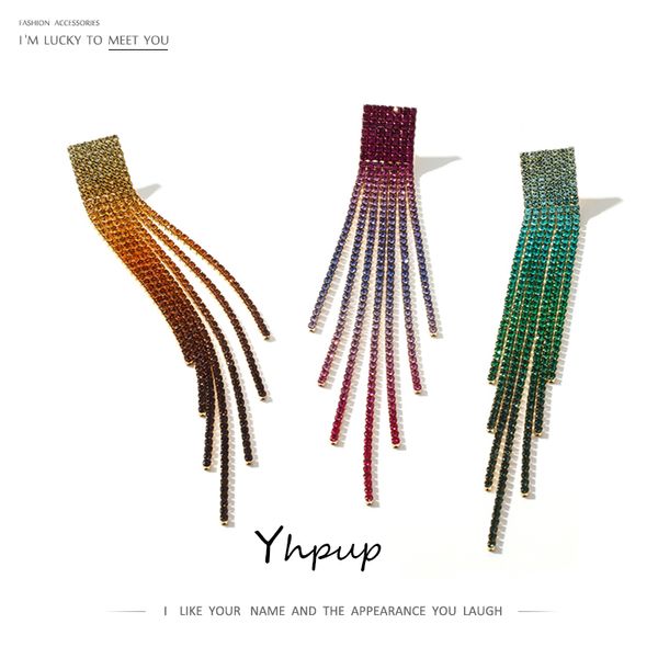 yhpup rhinestone crystal long tassel dangle earrings 2020 colorful gradient color earrings jewelry women wedding party oorbellen, Golden
yhpup rhinestone crystal long tassel dangle earrings 2020 colorful gradient color earrings jewelry women wedding party oorbellen, Golden