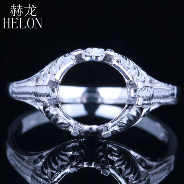 helon 925 sterling silver women engagement wedding ring 7.5-8mm round vintage antique semi mount setting women jewelry wholesale, Golden;silver
helon 925 sterling silver women engagement wedding ring 7.5-8mm round vintage antique semi mount setting women jewelry wholesale, Golden;silver