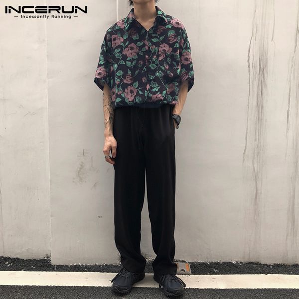 men's casual shirts men flower printed half sleeve lapel shirt vintage summer hawaiian beach loose streetwear camisa plus size, White;black
men's casual shirts men flower printed half sleeve lapel shirt vintage summer hawaiian beach loose streetwear camisa plus size, White;black