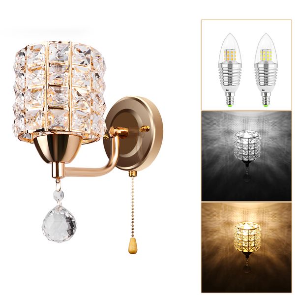 crystal wall lamp bed lamp livingroom corridor bedroom building indoor 6w wall light restaurant decoration modern simple gold
crystal wall lamp bed lamp livingroom corridor bedroom building indoor 6w wall light restaurant decoration modern simple gold