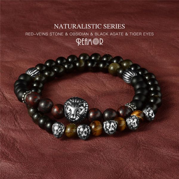 ruimo lion bracelet set natural stone bracelet beads stainless steel boyfriend gift multi elastic strand animal jewelry 2019, Black
ruimo lion bracelet set natural stone bracelet beads stainless steel boyfriend gift multi elastic strand animal jewelry 2019, Black