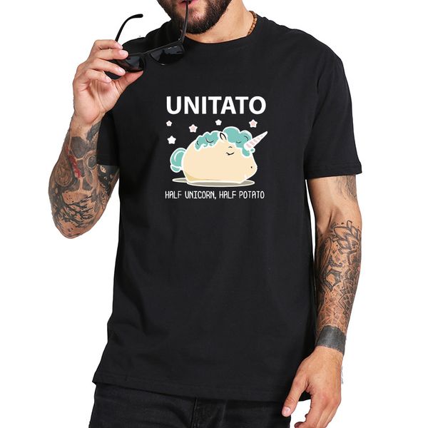 unitato cotton short sleeve shirt men half unicorn half potato funny tshirt men design cartoon t-shirt hipster tee us size, White;black
unitato cotton short sleeve shirt men half unicorn half potato funny tshirt men design cartoon t-shirt hipster tee us size, White;black