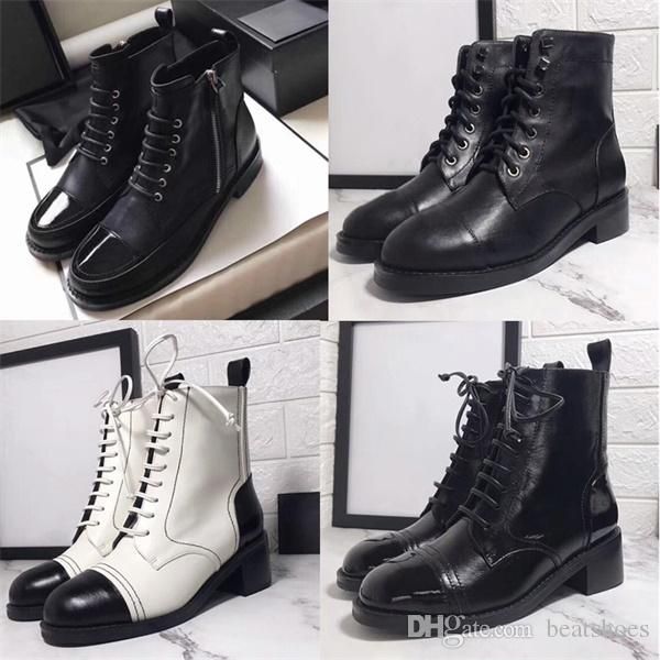 2019 women lace-ups patent calfskin boot martin ankle boots designer shoes luxury black leather ankle cowboy booties with box us10
2019 women lace-ups patent calfskin boot martin ankle boots designer shoes luxury black leather ankle cowboy booties with box us10