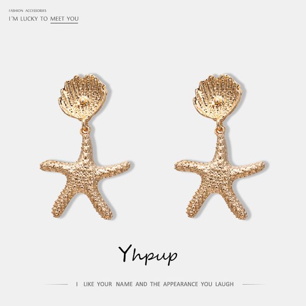 yhpup trendy shell star dangle earring vintage zinc alloy personality statement earrings for women party jewelry gift pendientes, Silver
yhpup trendy shell star dangle earring vintage zinc alloy personality statement earrings for women party jewelry gift pendientes, Silver
