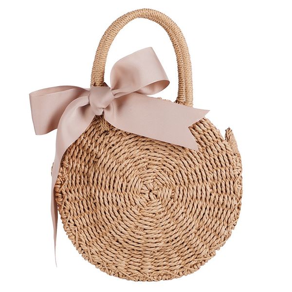 new summer beach wind cute bow crossbody woven bag handmade crochet round straw bag female beach khaki
new summer beach wind cute bow crossbody woven bag handmade crochet round straw bag female beach khaki