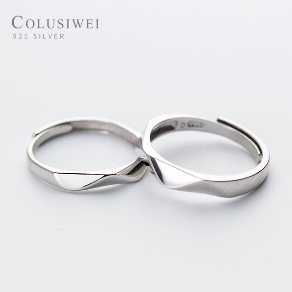 cluster rings colusiwei pure 925 sterling silver minimalism geometric adjustable for men women couple fashion lover jewelry, Golden;silver
cluster rings colusiwei pure 925 sterling silver minimalism geometric adjustable for men women couple fashion lover jewelry, Golden;silver