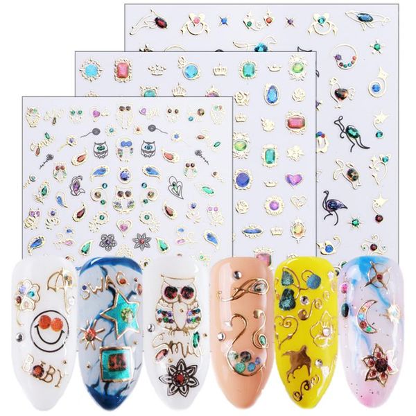 1pcs nail art stickers 3d gold jewelry flower wrap slider decals mixed animal leaves design transfer manicure tip bedp401-412-1, Black
1pcs nail art stickers 3d gold jewelry flower wrap slider decals mixed animal leaves design transfer manicure tip bedp401-412-1, Black
